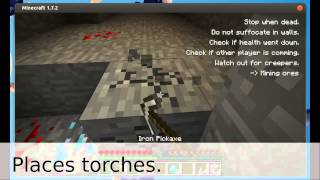Minebot - Getting basic resources (Minecraft)