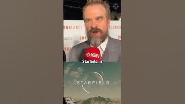 David Harbour loves playing Starfield! #starfield #rpg #xbox #pc  #gaming #strangerthings #boxlunch