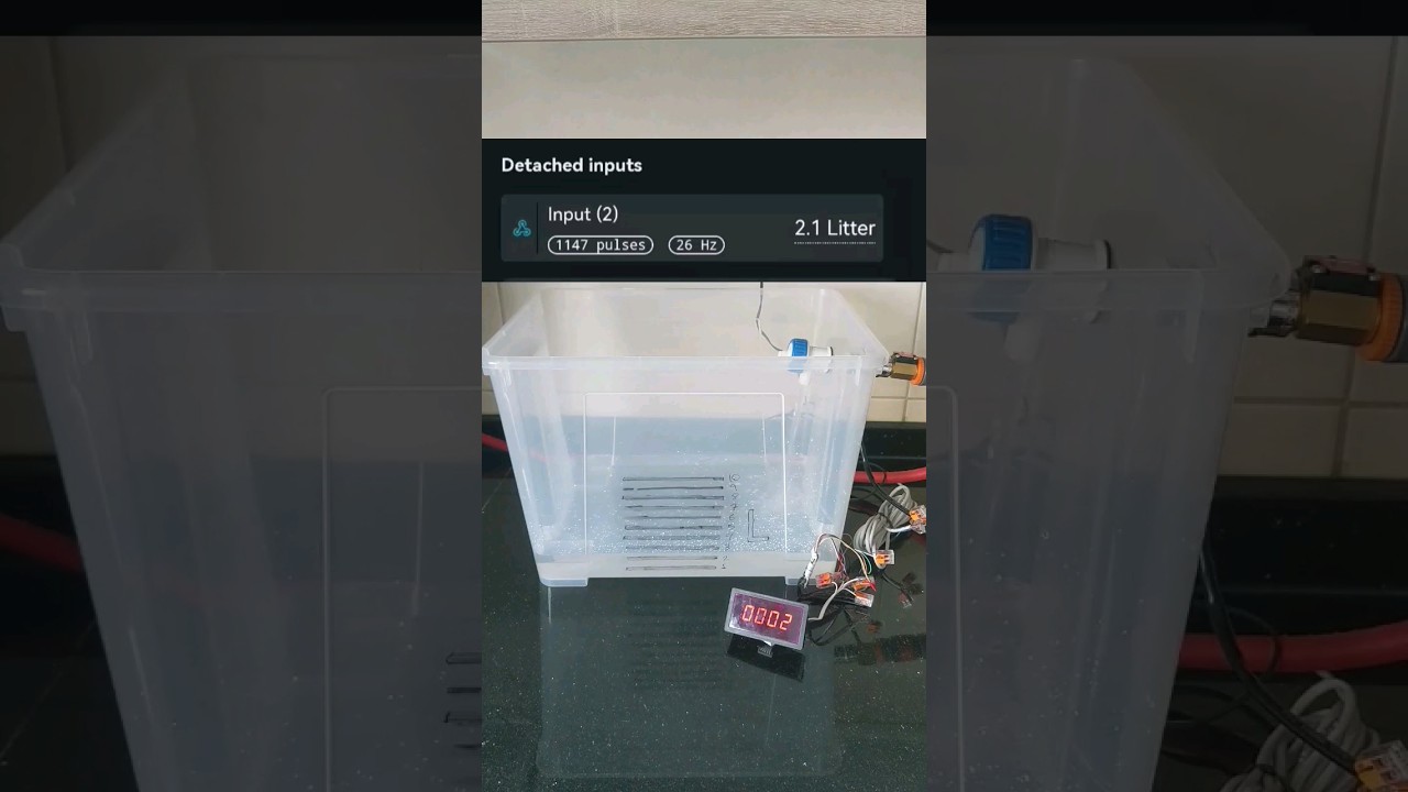 Shelly plus uni : Pulse to liter 