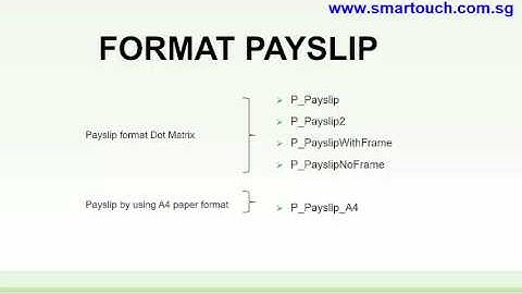 Malaysia Payroll Tutorial : How many Payslip format in SmartPay Payroll System