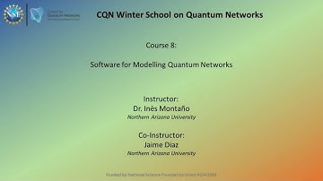 Course 8: Software for modelling quantum networks