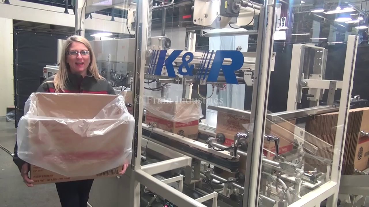 K & R Automatic Case Erector and Bag Inserter Demonstration
