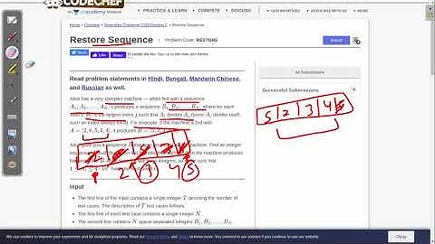 CodeChef Nov Long Challenge | Restore Sequence | Explanation | Hints