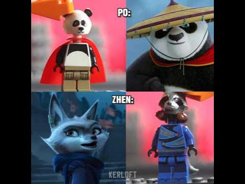 How to make Po and Zhen in LEGO! (Kung Fu Panda 4) - YouTube