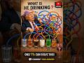 Can guess what donald trump drinking?🤔 99% people will#puzzle