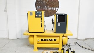KAESER SM 8 ROTARY SCREW COMPRESSOR W/ TA 8 AIR DRYER & TANK
