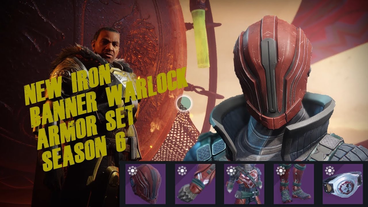 Complete Warlock Iron Symmachy Armor Set Iron Banner Season 6