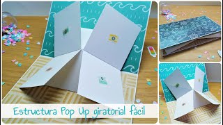 TUTORIAL ✂️ Estructura POP UP giratoria FÁCIL y ORIGINAL 😊SCRAPBOOKING