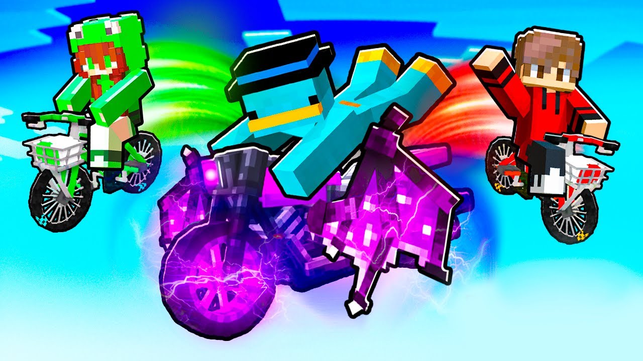 Jugamos BIKE OBBY en Minecraft!