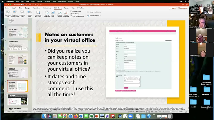 Follow Up and Engagement with Suzanne Hudson