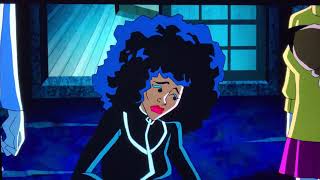 Angel Dynamite (Cassidy Williams) tells Scooby Doo and the gang the truth about her!