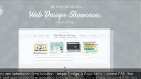 Web Design Showcase - WordPress Theme