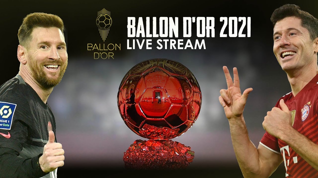 Ballon dOr 2021 Ceremony Messi Jorginho Lewandowski