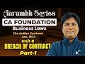 The Indian Contract Act, 1872 | Unit 8: Breach of Contract | Part 1 | Business Laws | CA