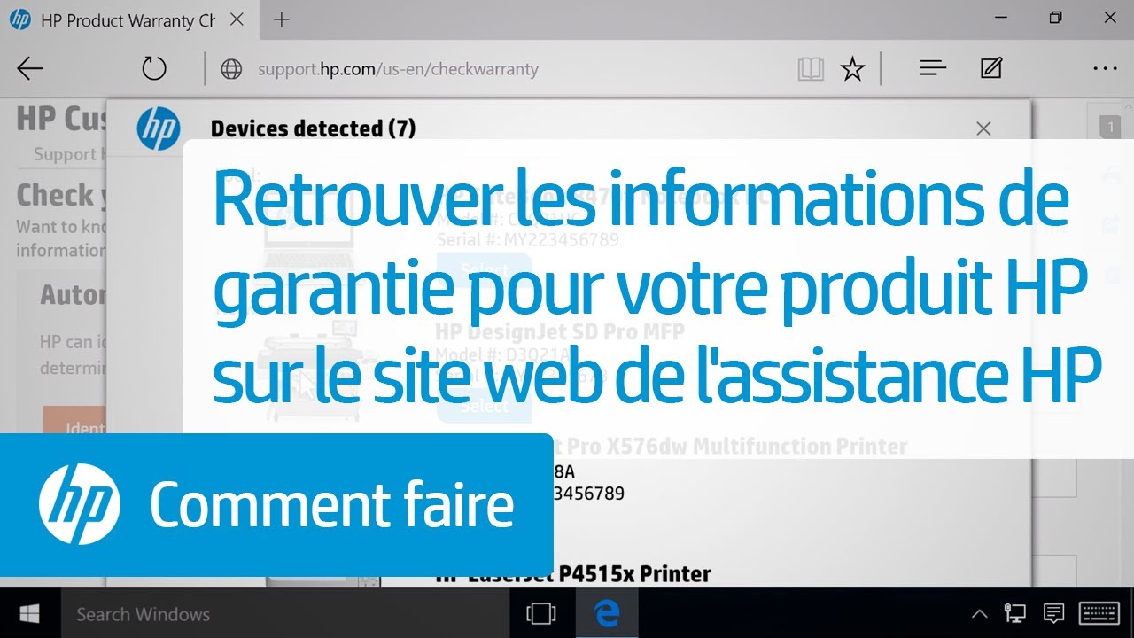 Ordinateurs HP - Recherche des informations de garantie | Assistance HP®