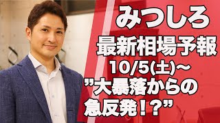 みつしろ最新相場予報：アメリカ市場急反発！想定外の値動きが起きた時に思い出したいこと