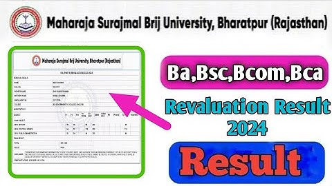 MSBU Ba 2nd Year Revaluation Result 2024 | BrijUniversity Ba,Bsc Reval Result 2024#BaRevalResult2024