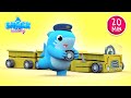 Wheels on the bus with Sharks - Kids Pretends to Be Drivers | Nursery Rhymes | Shark Academy