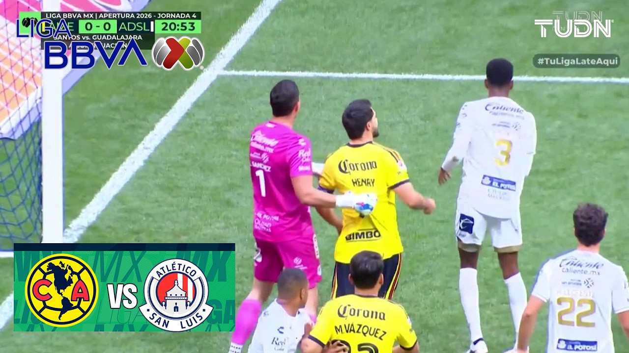 SE CALIENTAN LOS ÁNIMOS| América vs Atlético de San Luis | Liga MX - Jornada 4 Apertura 2026 | TUDN