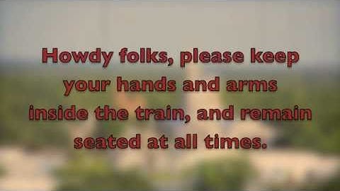 Big Thunder Mountain Safety Announcement