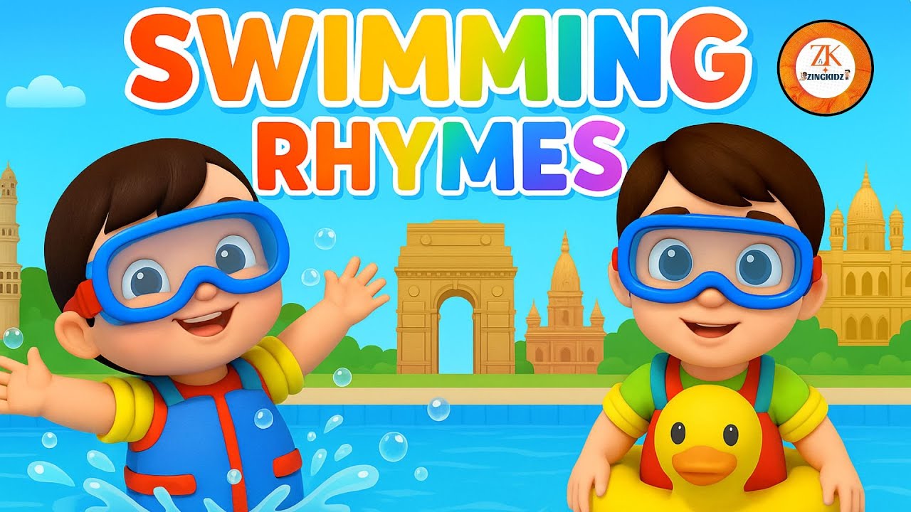 Swimming Rhymes | Children Songs | Kids Songs | Kids Rhymes | Swimming Pool | Baby Song | ZingKidz