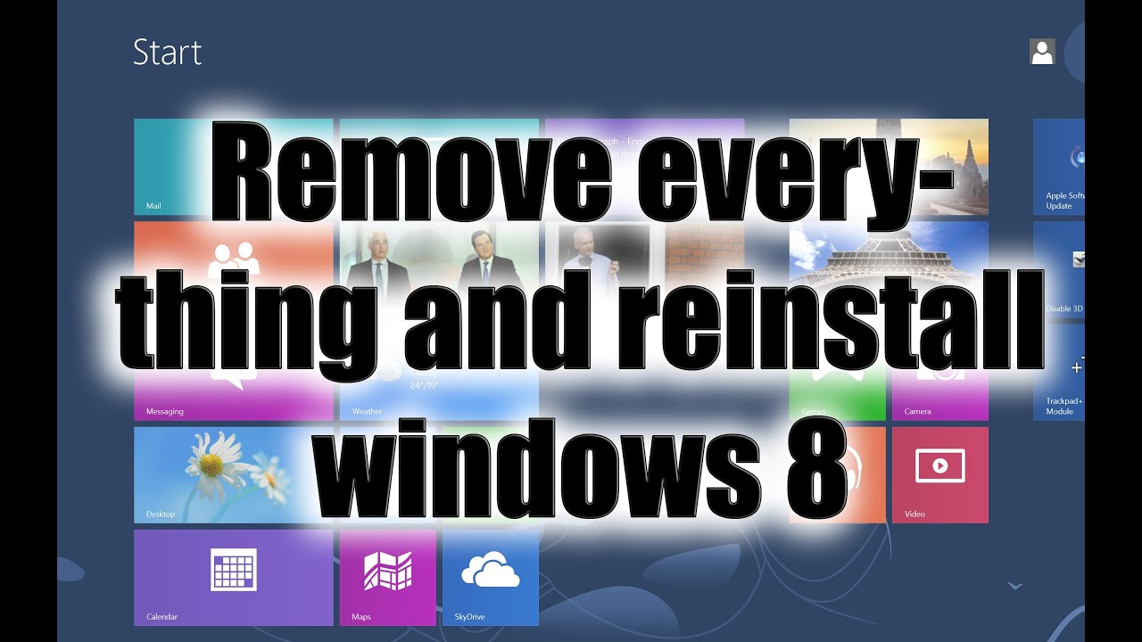 Everything windows. Remove everything.