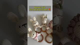 Make a STUNNING Handmade Baby Rattle for the Sweetest Gift!  #crochet