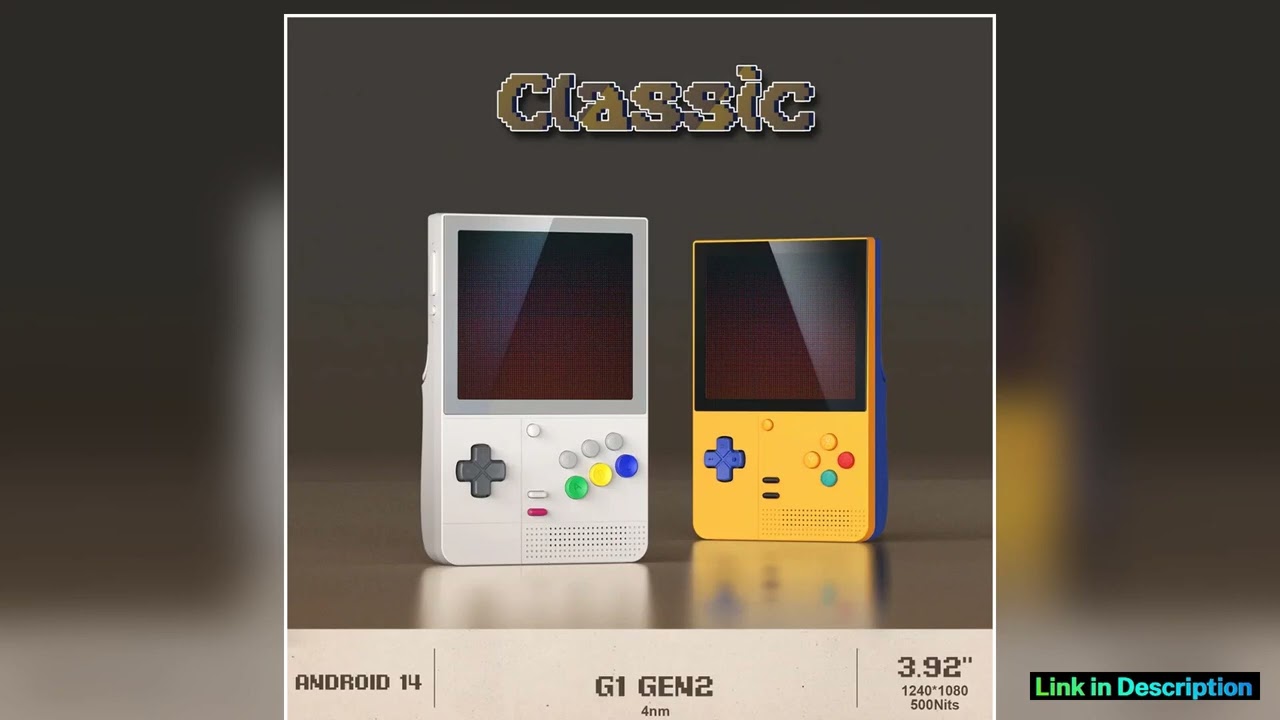 Retroid Pocket Classic with Bag Handheld Game Console 392Inch Screen 6GB 128GB G1 Gen2 Video Game C