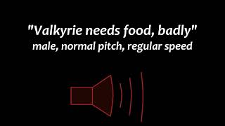 Sound effect - Valkyrie needs food badly - GAUNTLET