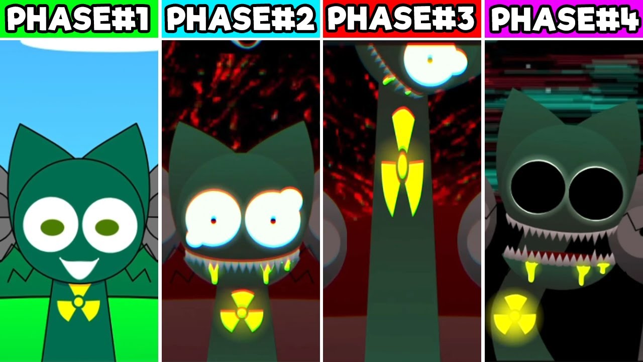 NEW MOD! Phase 1 to NEW phase 4 Pyramixed Version In Incredibox Sprunki ...