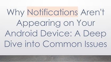 Why Notifications Aren