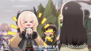 M4 Sopmod Chu Juniyaaa Cute Scene From Girls Frontline Healing Chapter Ep 5