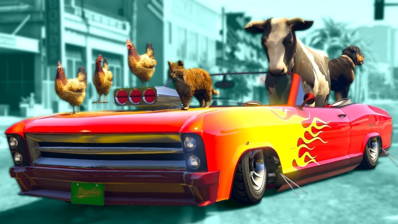 İNSAN TAKLİDİ YAPAN HAYVANLAR (GTA 5 Online Eğlenceli Anlar)