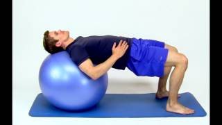 EXERCISE BALL - BRIDGE UPPER BACK -hep2go