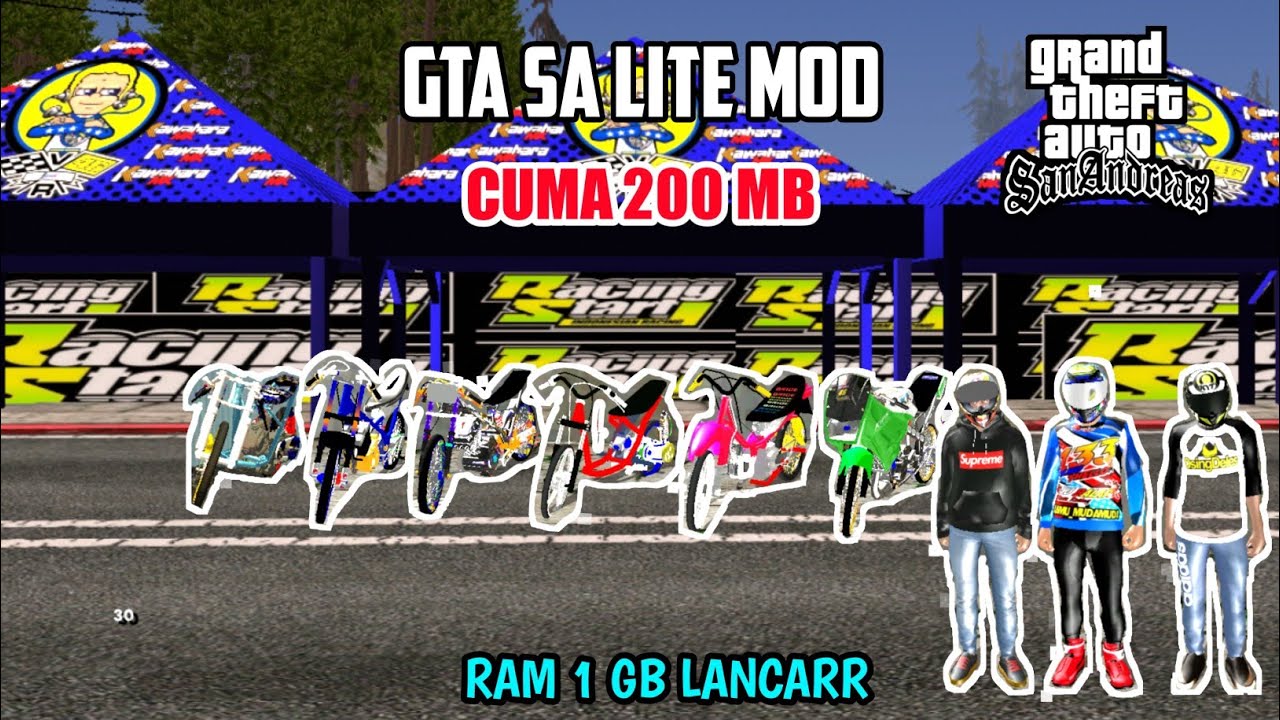 Gta Sa Lite Full Mod Motor Drag All Gpu Youtube