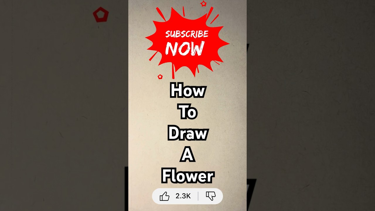 How To Draw A Flower 🌹