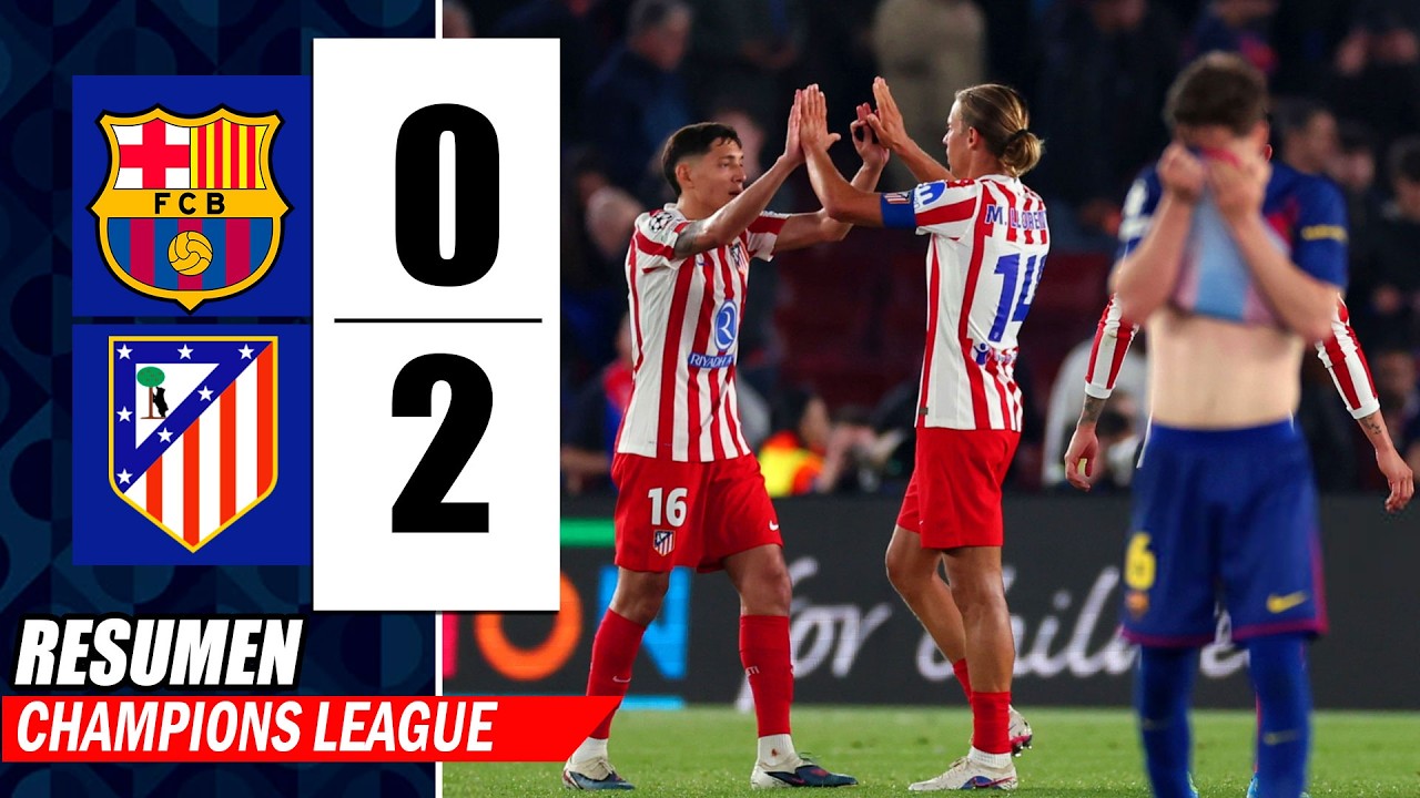 ASÍ el ATLÉTICO MADRID ¡HUMILLO! a BARCELONA 2-0 en el CAMP NOU ...