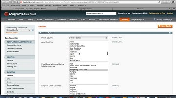 Configuring Allowed Countries to Ship to (Magento)