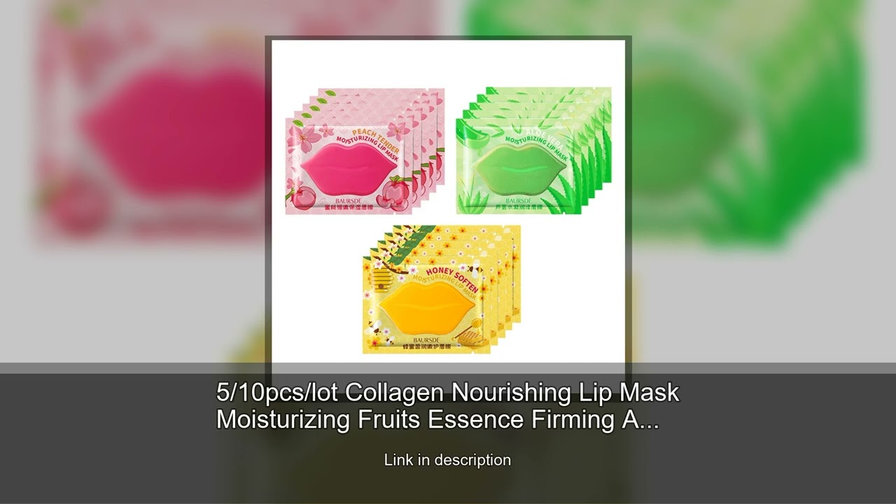 5/10pcs/lot Collagen Nourishing Lip Mask Moisturizing Fruits Essence Firming Anti Wrinkle Lip P