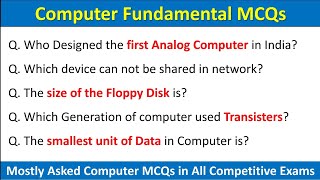 Computer Fundamental MCQ Part 1- || Basic Computer MCQs with Answer