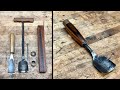 How To Make a Large Carving Gouge from a Scoop