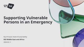 Session 3  Supporting Vulnerable Persons in an Emergency Wealth