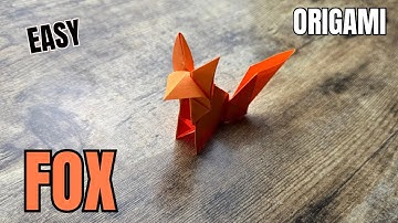 Easy Origami Fox Tutorial For Beginners | DIY Origami Fox Step By Step Easy Folding