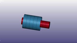 Cylindrical joint LSDYNA