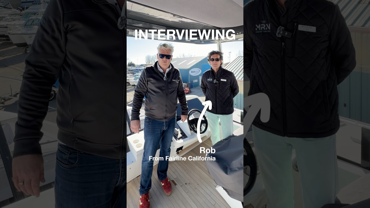 ⁣Quick chat with Rob from Fairline California 🌴