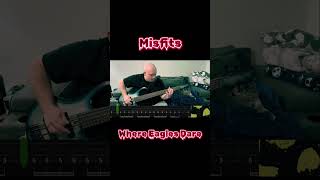 Misfits - Where Eagles Dare (Bass Cover w/Tabs) #misfits #bass #guitar #cover #punk #rock #fun #jam WaxBlue