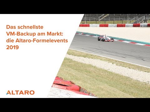 Das schnellste VM-Backup am Markt: die Altaro-Formelevents 2019