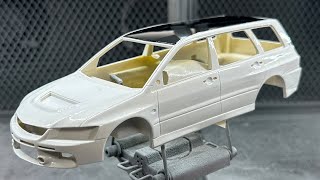 Alpha Model: Mitsubishi Lancer Evolution IX Wagon Ralliart Part 1: Paint