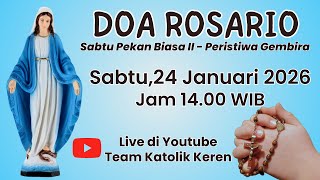 Download Lagu Doa Rosario 24 Januari 2026 - Sabtu Pekan Biasa II - Peristiwa Gembira MP3