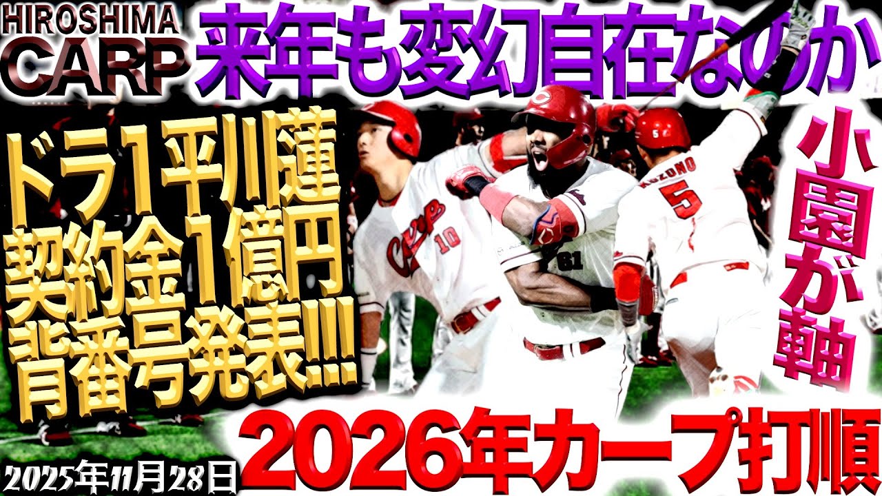 Looking forward to 2026 [Hiroshima Carp] Next season's batting